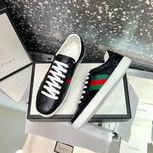 Load image into Gallery viewer, Gucci Men Ace Gucci Signature Sneaker with Web-Black