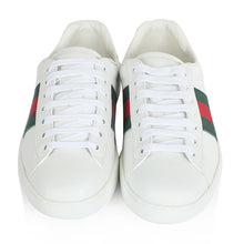 Load image into Gallery viewer, Gucci Men Ace Low-top Sneaker Shoes in Leather with Web-Green