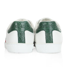 Load image into Gallery viewer, Gucci Men Ace Low-top Sneaker Shoes in Leather with Web-Green