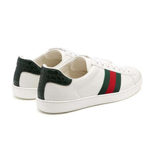 Load image into Gallery viewer, Gucci Men Ace Low-top Sneaker Shoes in Leather with Web-Green