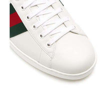 Load image into Gallery viewer, Gucci Men Ace Low-top Sneaker Shoes in Leather with Web-Green