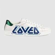 Load image into Gallery viewer, Gucci Men Ace Sneaker with Loved Print-White