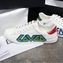 Load image into Gallery viewer, Gucci Men Ace Sneaker with Loved Print-White