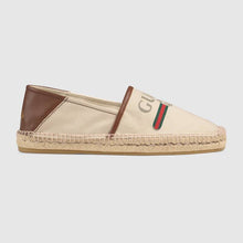 Load image into Gallery viewer, Gucci Men Gucci Logo Canvas Espadrille-Beige