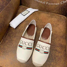 Load image into Gallery viewer, Gucci Men Gucci Logo Canvas Espadrille-Beige