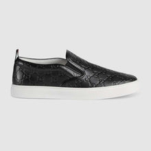 Load image into Gallery viewer, Gucci Men Gucci Signature Slip-On Sneaker-Black
