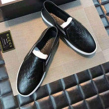 Load image into Gallery viewer, Gucci Men Gucci Signature Slip-On Sneaker-Black