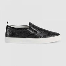 Load image into Gallery viewer, Gucci Men Gucci Signature Slip-On Sneaker-Black