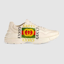 Load image into Gallery viewer, Gucci Men Rhyton Gucci Logo Leather Sneaker-Beige
