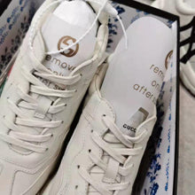 Load image into Gallery viewer, Gucci Men Rhyton Web Print Leather Sneaker in 5.1 cm Height-Beige