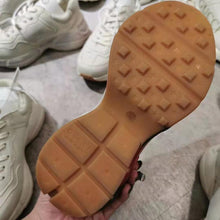 Load image into Gallery viewer, Gucci Men Rhyton Web Print Leather Sneaker in 5.1 cm Height-Beige