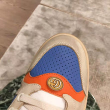 Load image into Gallery viewer, Gucci Men Screener Leather Sneaker 3.6cm Height-Blue