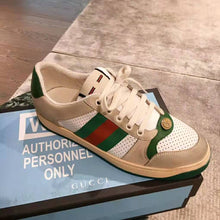 Load image into Gallery viewer, Gucci Men Screener Leather Sneaker 3.6cm Height-Green