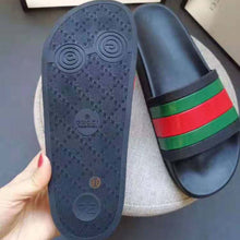 Load image into Gallery viewer, Gucci Men Web Slide Sandal-Black