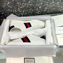 Load image into Gallery viewer, Gucci Unisex Ace Classic Low-Top Leather Sneaker-White