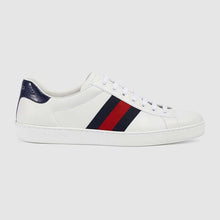 Load image into Gallery viewer, Gucci Unisex Ace Classic Low-Top Leather Sneaker-White