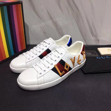 Load image into Gallery viewer, Gucci Unisex Ace Embroidered Leather Sneaker Shoes Style-White