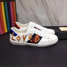 Load image into Gallery viewer, Gucci Unisex Ace Embroidered Leather Sneaker Shoes Style-White
