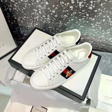 Load image into Gallery viewer, Gucci Unisex Ace Embroidered Sneaker with Iconic Gold Embroidered Bee-White