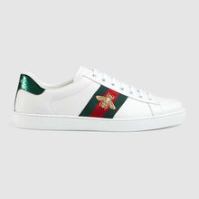 Load image into Gallery viewer, Gucci Unisex Ace Embroidered Sneaker with Iconic Gold Embroidered Bee-White
