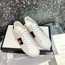 Load image into Gallery viewer, Gucci Unisex Ace Embroidered Sneaker with Iconic Gold Embroidered Bee-White