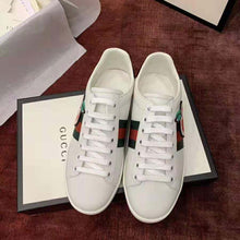Load image into Gallery viewer, Gucci Unisex Ace Sneaker with GG Apple in White Leather 2 cm Heel