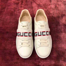 Load image into Gallery viewer, Gucci Unisex Ace Sneaker with Gucci Stripe in White Leather Rubber Sole