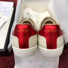Load image into Gallery viewer, Gucci Unisex Ace Sneaker with Gucci Stripe in White Leather Rubber Sole