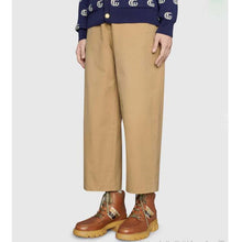 Load image into Gallery viewer, Gucci Unisex Ankle Boot with Interlocking G Cuir Leather Interlocking G Jacquard Stripe