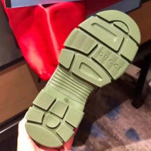 Load image into Gallery viewer, Gucci Unisex Flashtrek Sneaker in Green and Black Leather 5.6 cm Heel