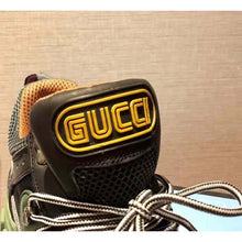 Load image into Gallery viewer, Gucci Unisex Flashtrek Sneaker in Green and Black Leather 5.6 cm Heel
