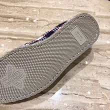 Load image into Gallery viewer, Gucci Unisex GG Check Tweed Loafer in Blue White and Red Check Tweed