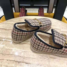 Load image into Gallery viewer, Gucci Unisex GG Check Wool Loafer in Brown Check Wool