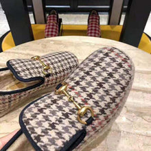 Load image into Gallery viewer, Gucci Unisex GG Check Wool Loafer in Brown Check Wool