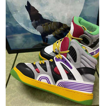 Load image into Gallery viewer, Gucci Unisex GG Gucci Basket Sneaker Black Demetra Rubber Interlocking G Patch