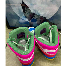 Load image into Gallery viewer, Gucci Unisex GG Gucci Basket Sneaker Pink Demetra Rubber Interlocking Grey Mesh