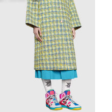 Load image into Gallery viewer, Gucci Unisex GG Gucci Basket Sneaker Pink Demetra Rubber Interlocking Grey Mesh