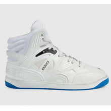 Load image into Gallery viewer, Gucci Unisex GG Gucci Basket Sneaker White Demetra Rubber Interlocking G Patch