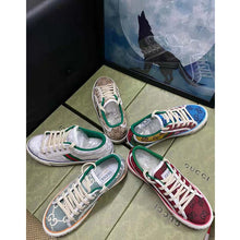 Load image into Gallery viewer, Gucci Unisex GG Gucci Tennis 1977 Sneaker Beige Ebony Original Canvas