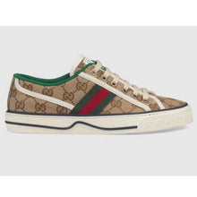 Load image into Gallery viewer, Gucci Unisex GG Gucci Tennis 1977 Sneaker Beige Ebony Original Canvas