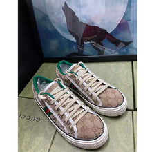 Load image into Gallery viewer, Gucci Unisex GG Gucci Tennis 1977 Sneaker Beige Ebony Original Canvas