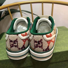Load image into Gallery viewer, Gucci Unisex GG Gucci Tennis 1977 Sneaker Green Red Web Flat 2 cm Heel
