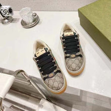 Load image into Gallery viewer, Gucci Unisex GG Screener Sneaker Beige Ebony GG Supreme Canvas Green Red Web