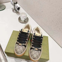 Load image into Gallery viewer, Gucci Unisex GG Screener Sneaker Beige Ebony GG Supreme Canvas Green Red Web