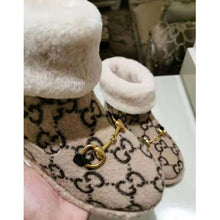 Load image into Gallery viewer, Gucci Unisex GG Wool Ankle Boot in Textured Fabrics-Beige