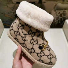 Load image into Gallery viewer, Gucci Unisex GG Wool Ankle Boot in Textured Fabrics-Beige