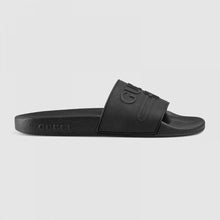 Load image into Gallery viewer, Gucci Unisex Gucci Logo Rubber Slide Sandal-Black