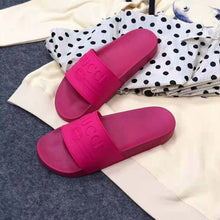 Load image into Gallery viewer, Gucci Unisex Gucci Logo Rubber Slide Sandal-Rose