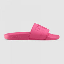 Load image into Gallery viewer, Gucci Unisex Gucci Logo Rubber Slide Sandal-Rose