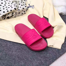Load image into Gallery viewer, Gucci Unisex Gucci Logo Rubber Slide Sandal-Rose